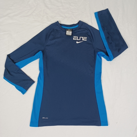 Nike Dri-Fit elite Boys navy blue shirt size large - Picture 8 of 8